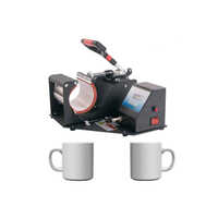Mug Printing Heat Press Machine - 800 Watt, Automatic Operation | Lightweight 5kg, Sleek Black Design