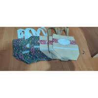 Bopp Non Woven Carry Bag - 5 Kg Capacity, Customized Pattern | Glossy Finish, Laminated, Heat Seal Closure, 50 Pieces