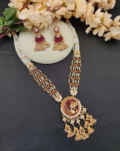 Lavish Designer Polki Necklace Set