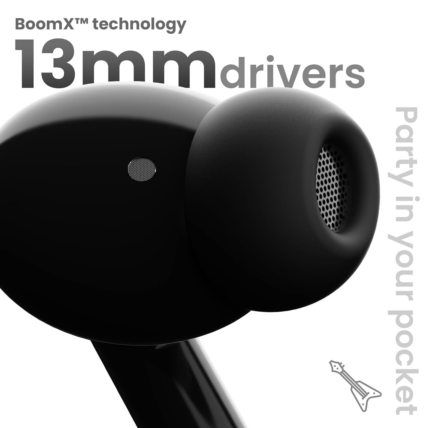 Boult Audio K35 TWS Earbuds with Playtime of 100 Hours, 3 EQ modes, 10mm BoomX drivers, ENC