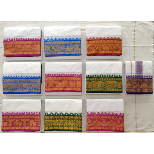6inch Bleached Jakkad Dhoti 9x5 Pair
