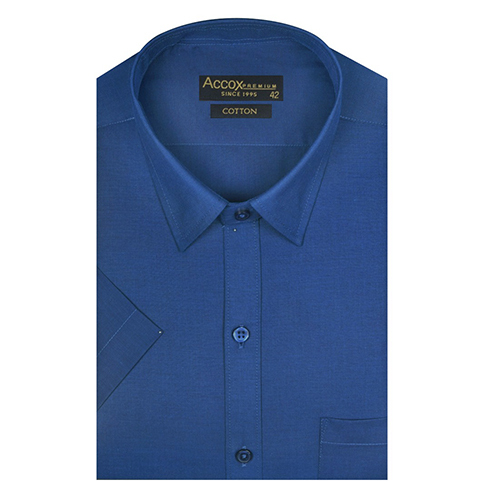 Formal Regular Fit Half Sleeve Cotton Shirt - Feature: Cool Pass