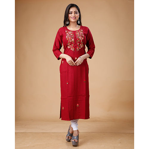 Ladies Red Designer Kurti