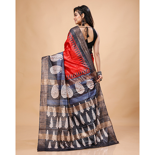 Ladies Ghicha Tussar Saree