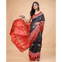 Ghicha Tussar Saree - Art Silk & Silk Blend, Intricate Printed Design For Summer Elegance And Comfort  