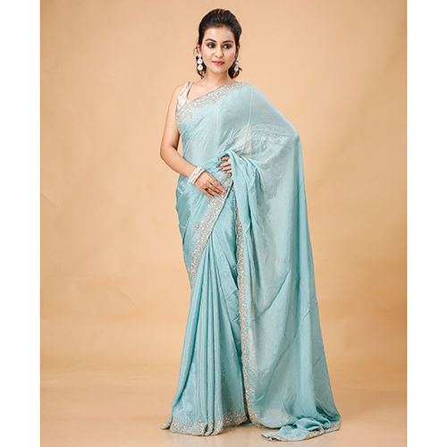 Silk Organza Saree - Occasion: Party Wear