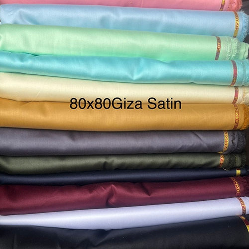 Cotton Satin Plain Fabrics