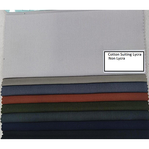 Cotton Suiting Lycra Fabrics