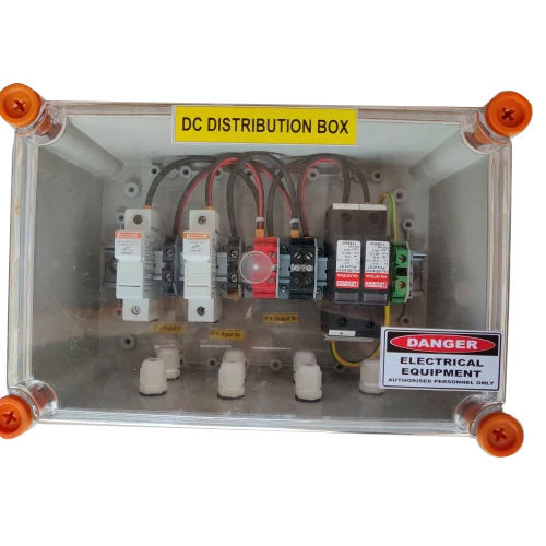 2 In 1 Dc Solar Distribution Box - Material: Mild Steel