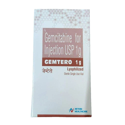 1 Gm Gemcitabine For Injection Usp - Recommended For: Non-Small Cell Lung Cancer Breast Cancer Pancreatic Cancer Urinary Bladder Cancer