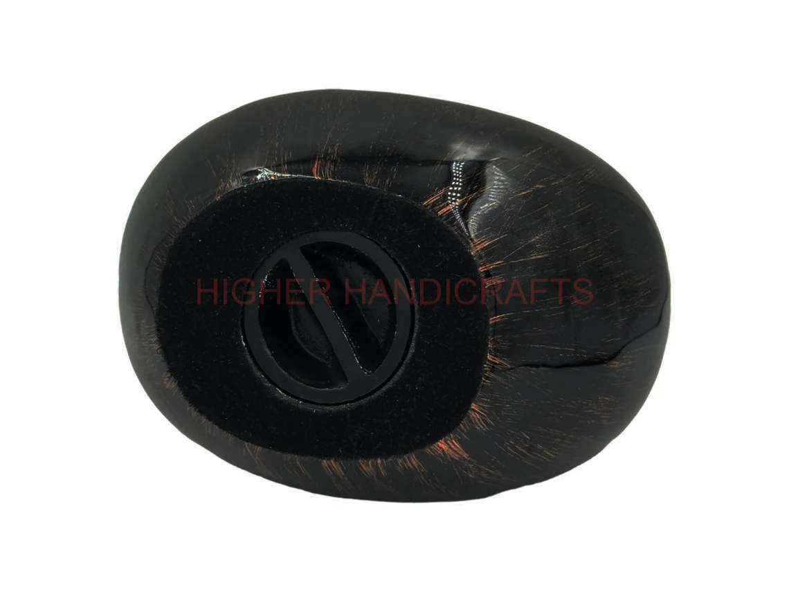 Decorative Teardrop Cremation Urn for Human Ashes, Large Size Funeral Black Aluminium Urns