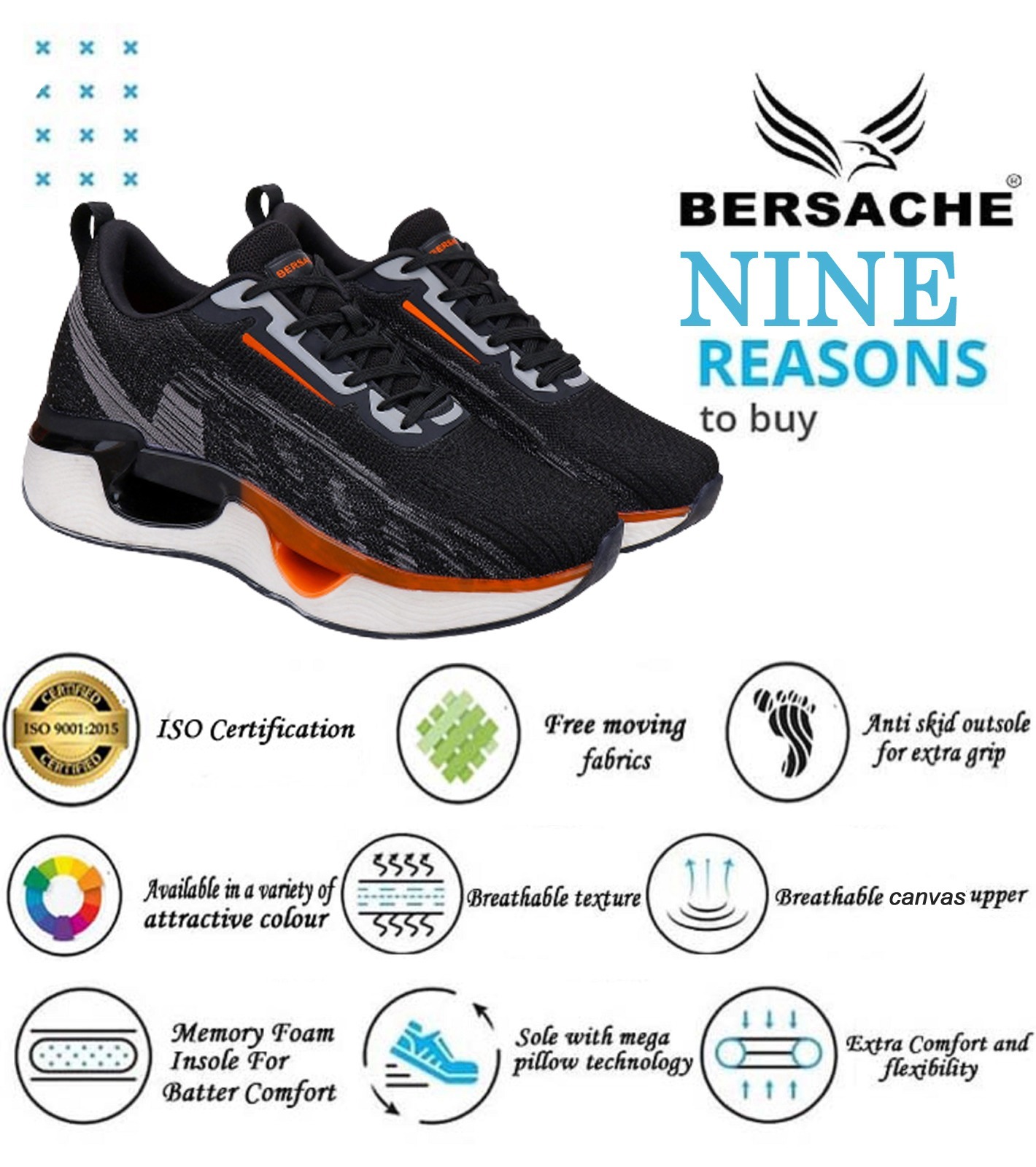 premium Sports ,Gym, tranding Stylish Running shoes (9093)