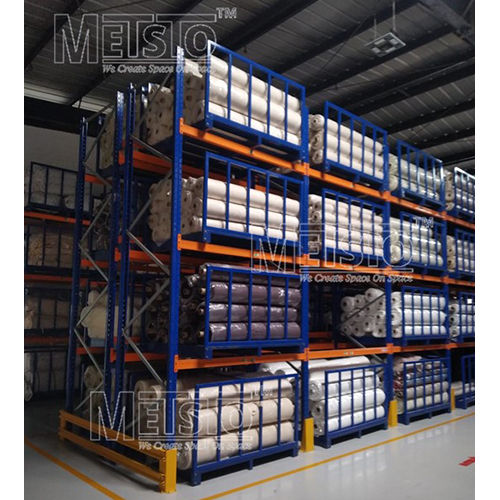 Steel Pallet Racking System - Color: Multicolour