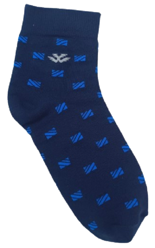 NAVY WITH SKY BLUE ANKLE SOCKS