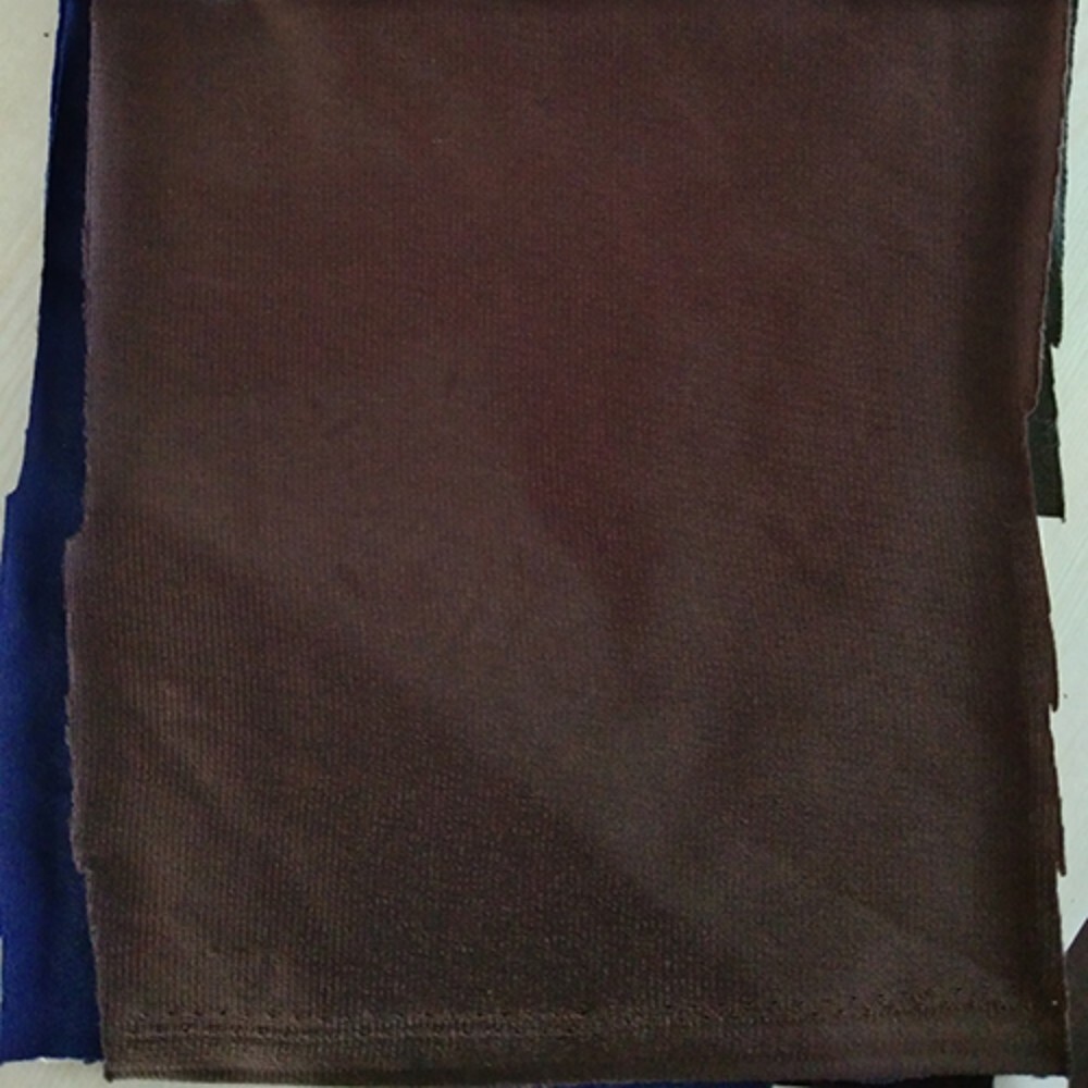 Tricot Red Brown Fabric - Attributes: Washable