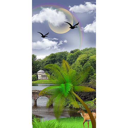 C-3 Digital Cartoon Printed Door Paper