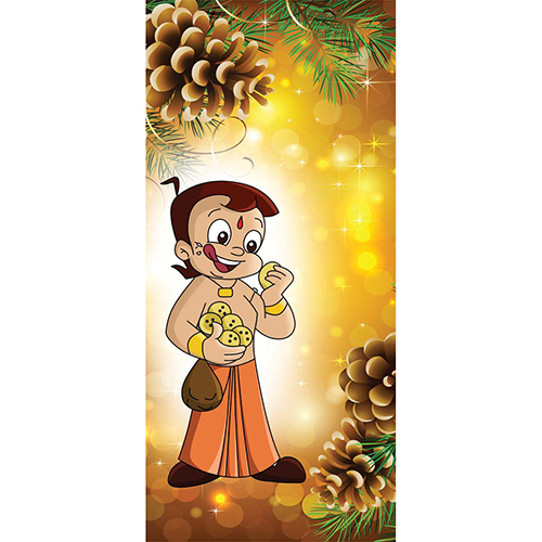 C-16 Creative Cartoon Printed Door Paper