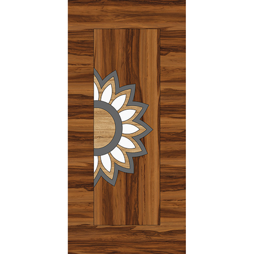 Polished Wooden Door  Skin Printed Paper