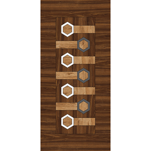 Designer Wooden Door  Skin Printed Paper