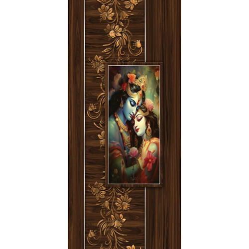 BS-1530 Krishan Ji And Radhe Ji Printed Door Skin Paper