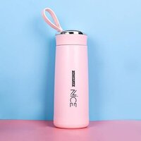 Premium Borosilicate Glass Water Bottle Set - 400ml | Eco-friendly, Leak-proof, Wide-mouth Design For On-the-go Hydration