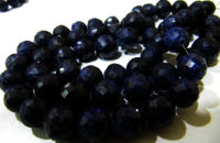 Blue sapphire Corundum Round Shape Faceted 9-12mm beads Strand 8''long