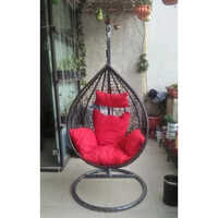 1 Seater Hanging Swing Chair - Color: Black