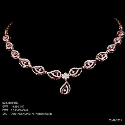 Real Diamond Necklace Set1