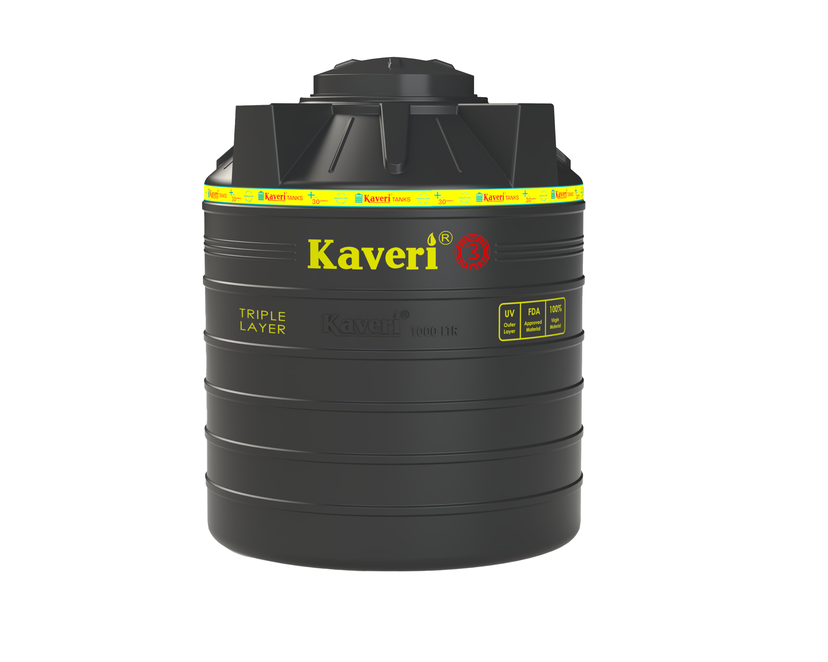 Kaveri Triple layer Black Color