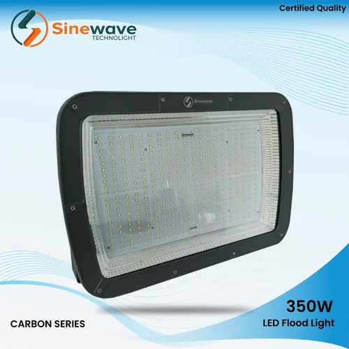 350W Energy-Efficient Led Flood Light Carbon Series - Color: Black