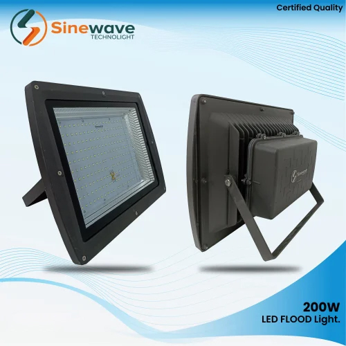 200W Energy-Efficient Led Flood Light - Color: Black