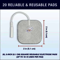 durable self-adhesive electrode pads for pulse massagers