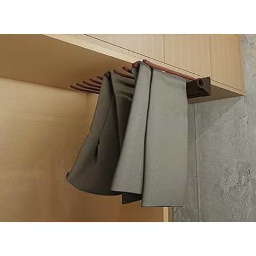 Soft Close Top Mounted Single Side V Shape Trouser Rack - Design: Modern