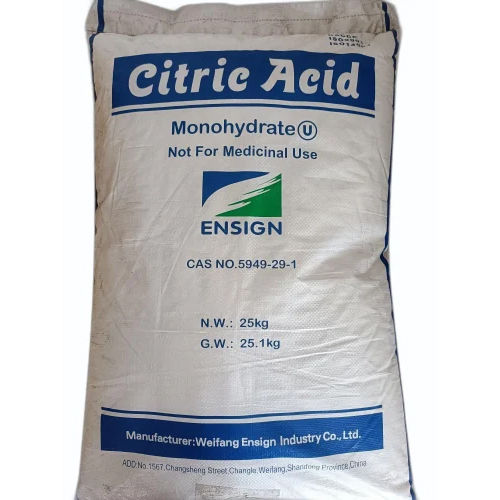 5949-29-1 Citric Acid Monohydrate - Application: Industrial