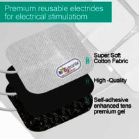 long-lasting self-adhesive electrode pads for TENS and EMS units