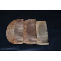 Wooden Beard Comb - Neem Wood, 15 Cm Size , Suitable For All Ages, Various Colors Available, Gentle On Skin And Beard