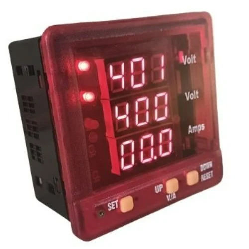 Digital Dc Voltmeter - Color: Red