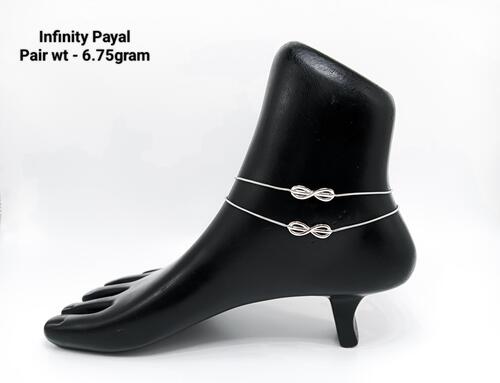 Silver 92.5 Infinity Payal