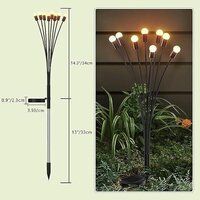 SOLAR LED FIREFLTY LIGHT ( 2 PIECE )