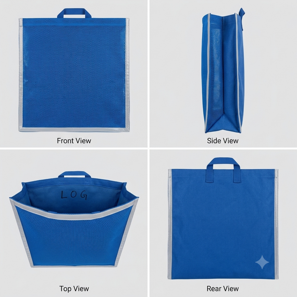 Blue PP Woven Bag - Durable, Customizable Size & Design | Versatile for Bulk Materials, Recyclable, Modern Appearance, Available in Various Colors
