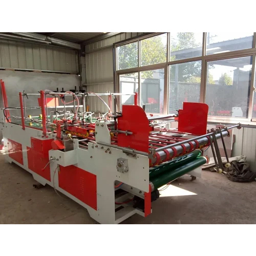 Corrugated Box Lock Bottom Pasting Machine