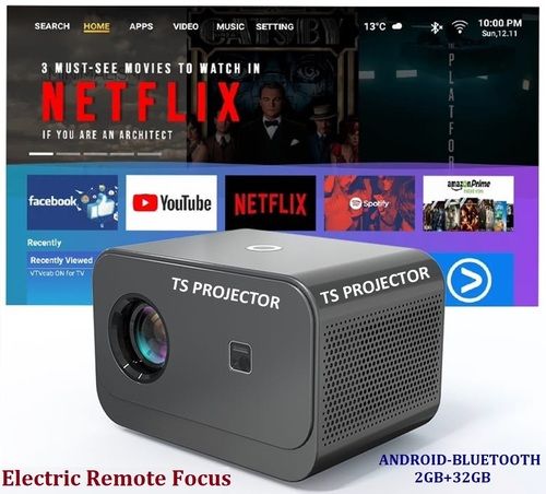 Ts Projetor 4K Smart Led  Multimedia Projector - Brightness: 6000Lm Lumens