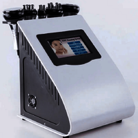 Slimming Machine Cavitation 6 In 1 Radiofrequency Rf Vacuum Lipo Laser Digital Weight Loss - Color: White