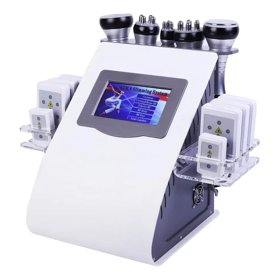 Slimming Machine Cavitation 6 in 1 Radiofrequency RF Vacuum LIPO LASER Digital Weight loss