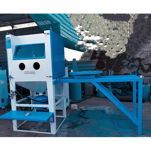 Special Sand Shot Grit Blasting Machine With Track Trolley - Material: Metal