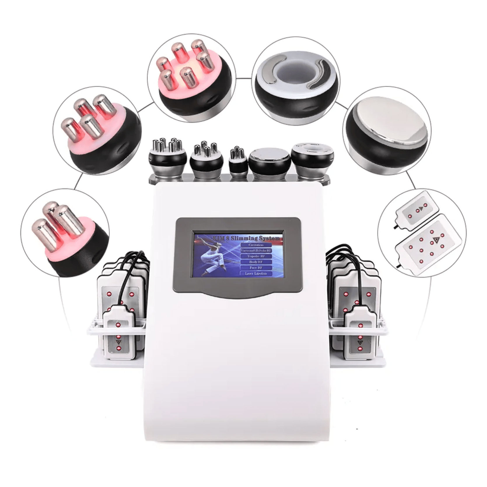 Slimming Machine Cavitation 6 in 1 Radiofrequency RF Vacuum LIPO LASER Digital Weight loss