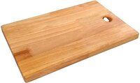 wooden chopping board with knife