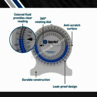 Physiotherapy bubble Inclinometer Wide Use Therapy Inclinometer Anti-Leak Swivel Dial Precise Office