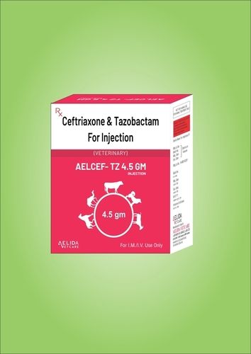 Ceftriaxone tazobactam 4.5 gm veterinary injection supplier and third party manufacturing company in India