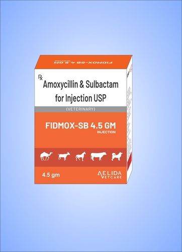 Amoxicillin sulbactam 4.5 gm veterinary injection supplier and third party manufacturing company in India